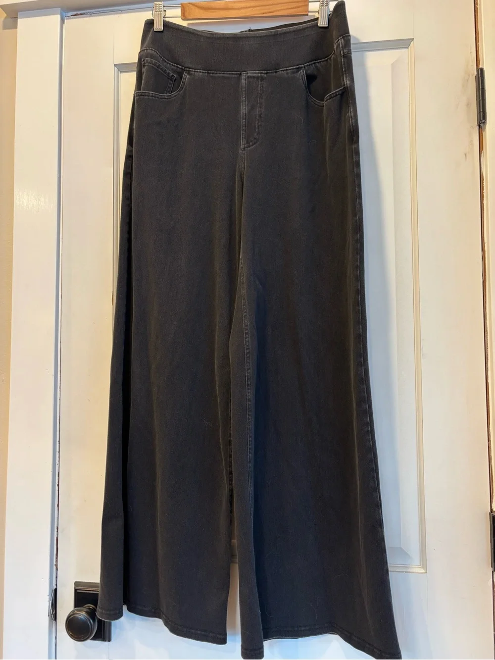 3 Pairs Halara Flex Denim Washed Casual Jeans, washed blue, washed black, black - Picture 6 of 9